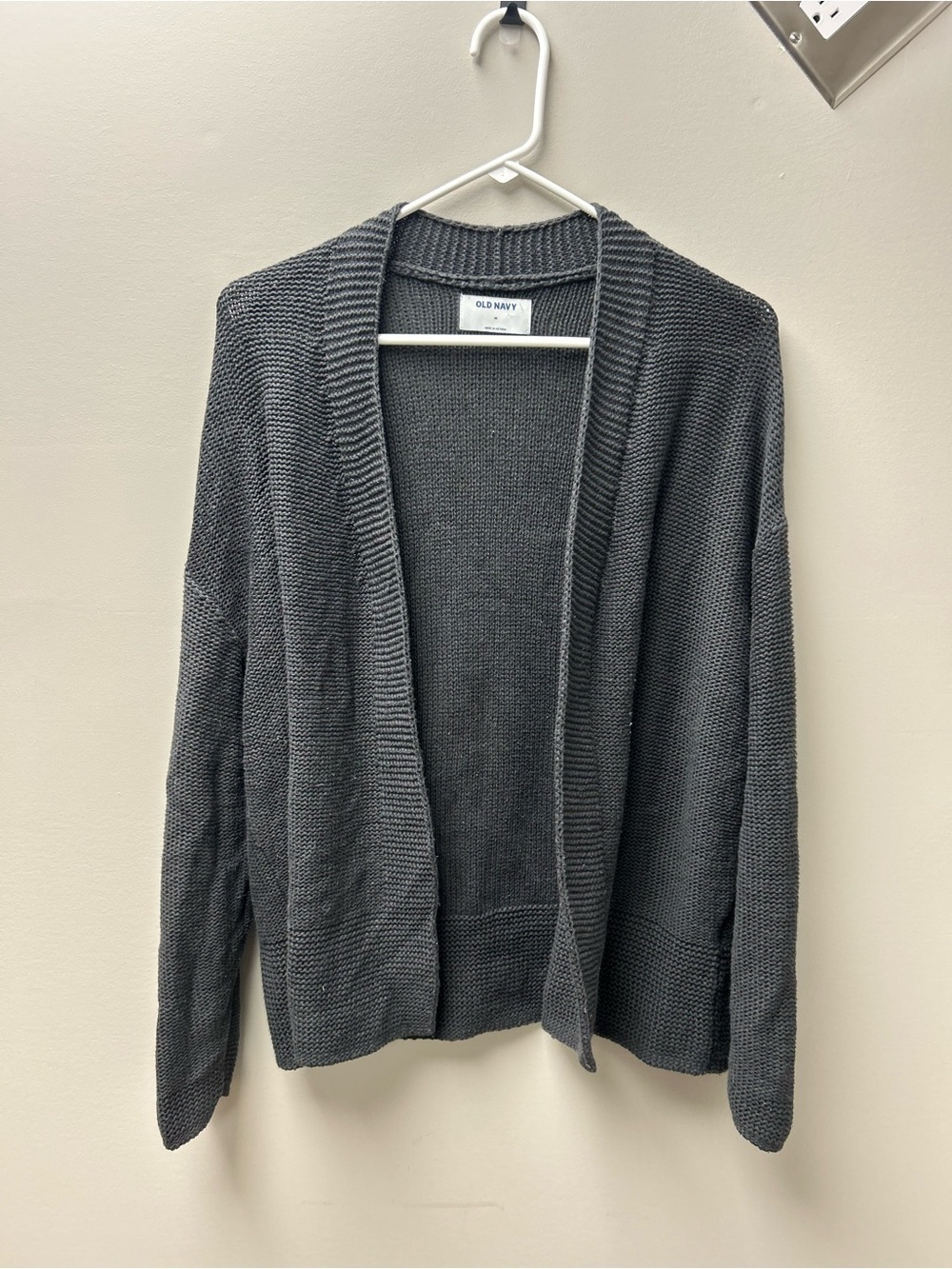 Old Navy Women’s Open Front Grey Knit  Cardigan